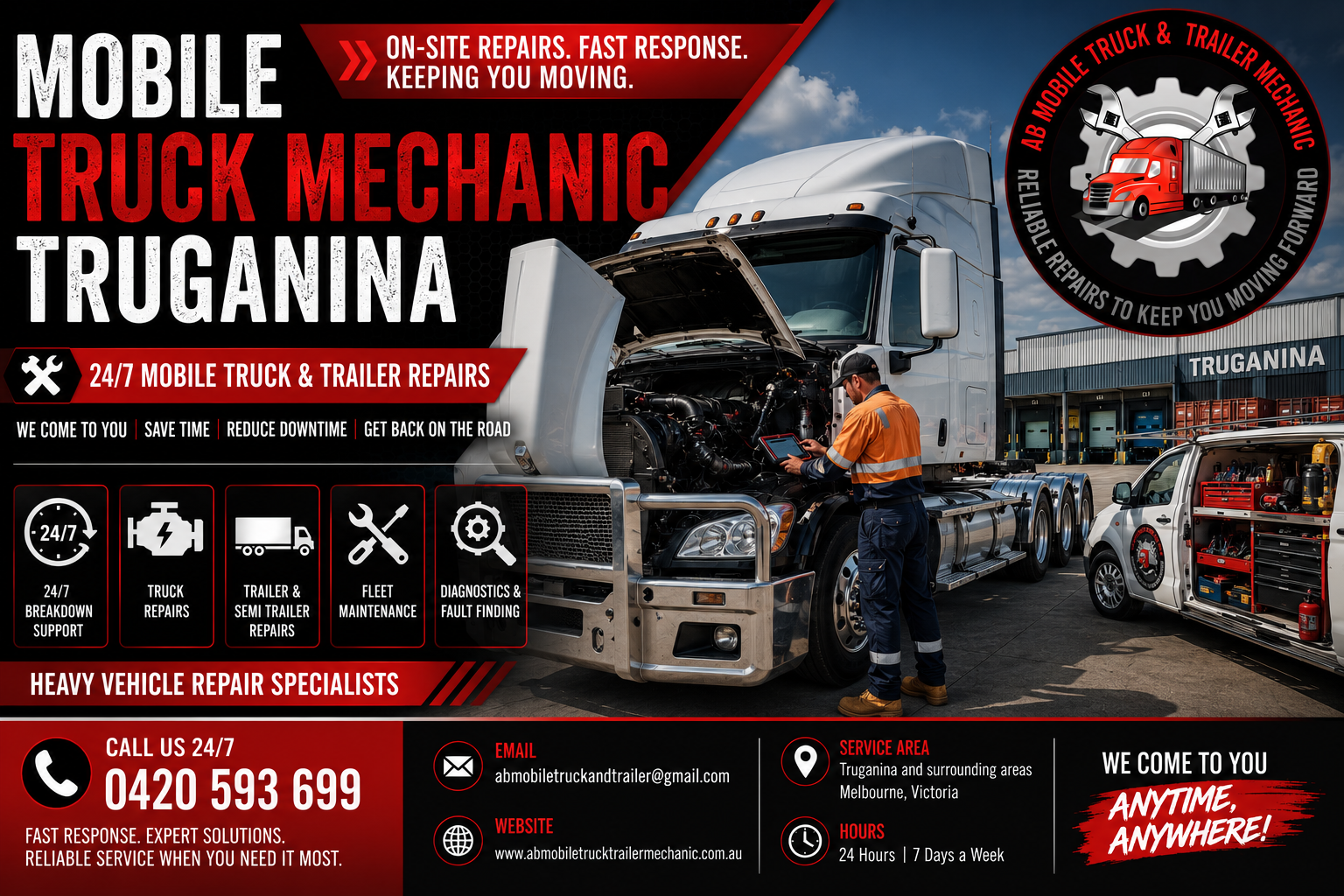 Mobile Truck Mechanic Truganina | AB Mobile Truck & Trailer Mechanic