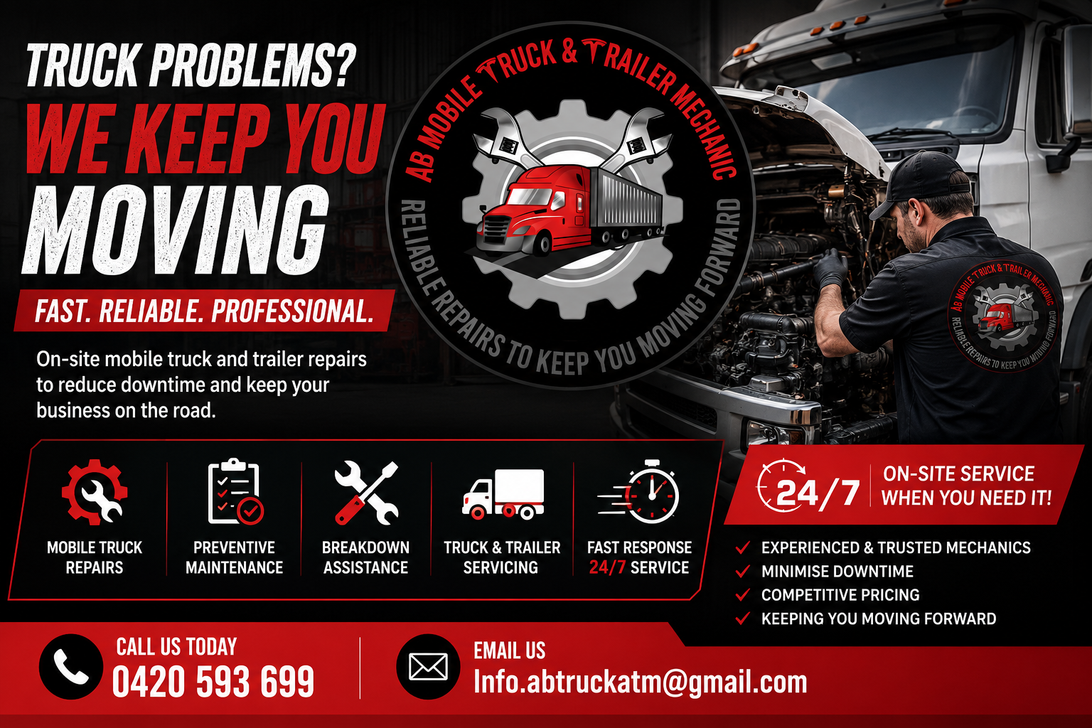 Mobile Truck Mechanic Derrimut, Emrgency Truck Mechanic Derrimut