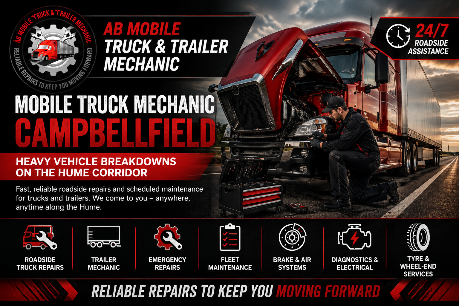 Mobile Truck Mechanic Campbellfield | 24/7 Repairs