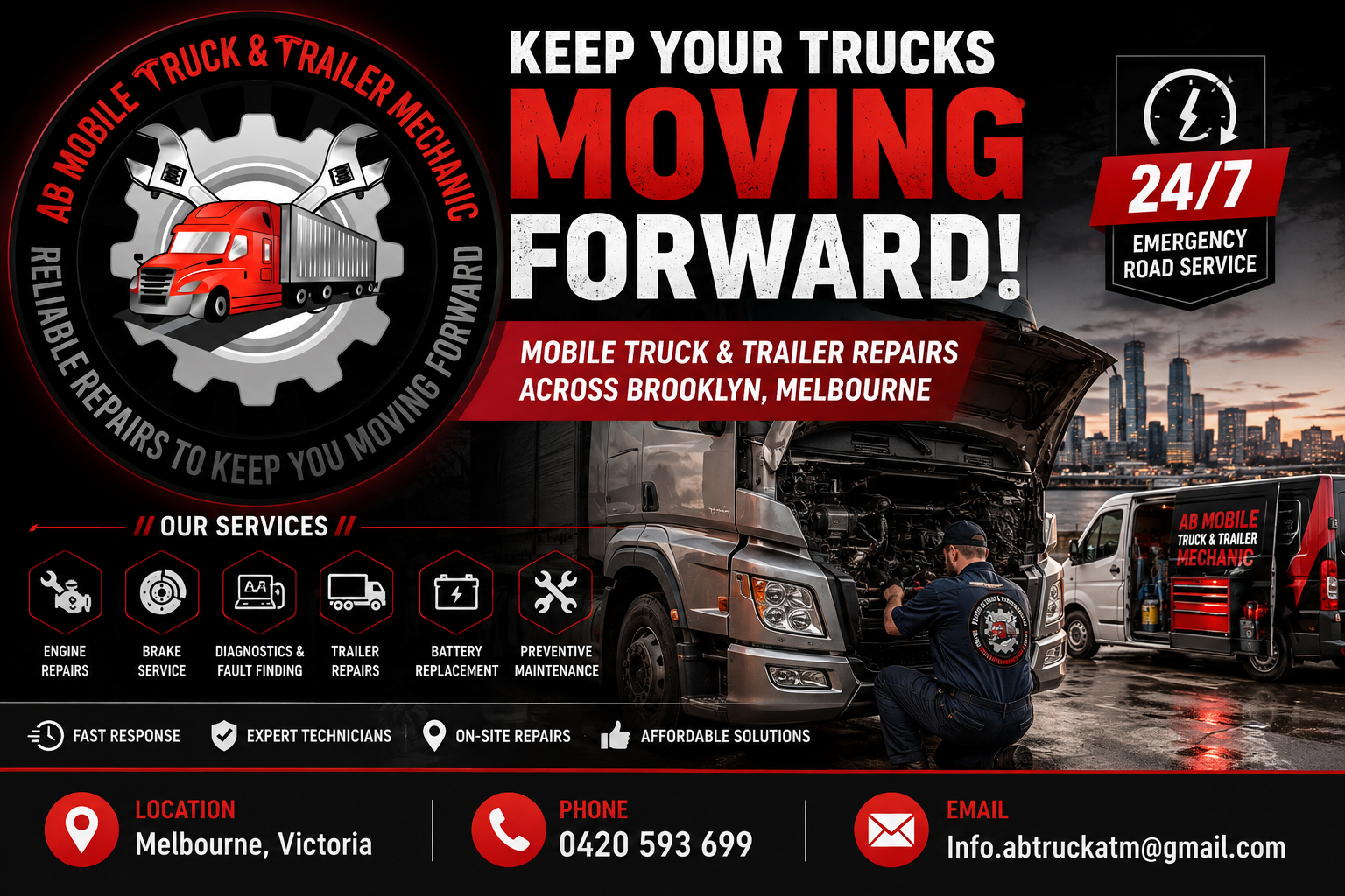 Mobile Truck Mechanic Brooklyn | 24/7 Truck Repairs